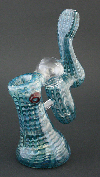 Color Double Bubbler water pipe by Phil Sundling