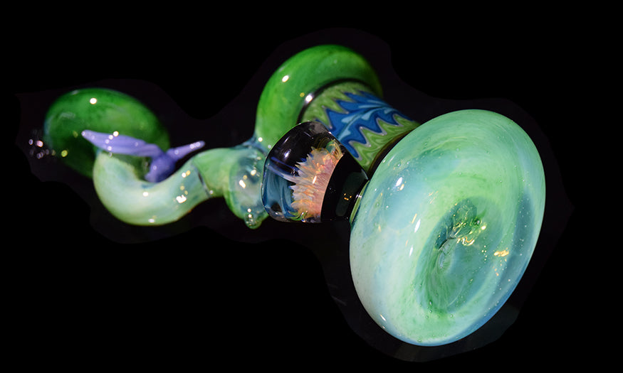 ESG: "Tie Dye Sky" Double Bubbler by @slynxxglass