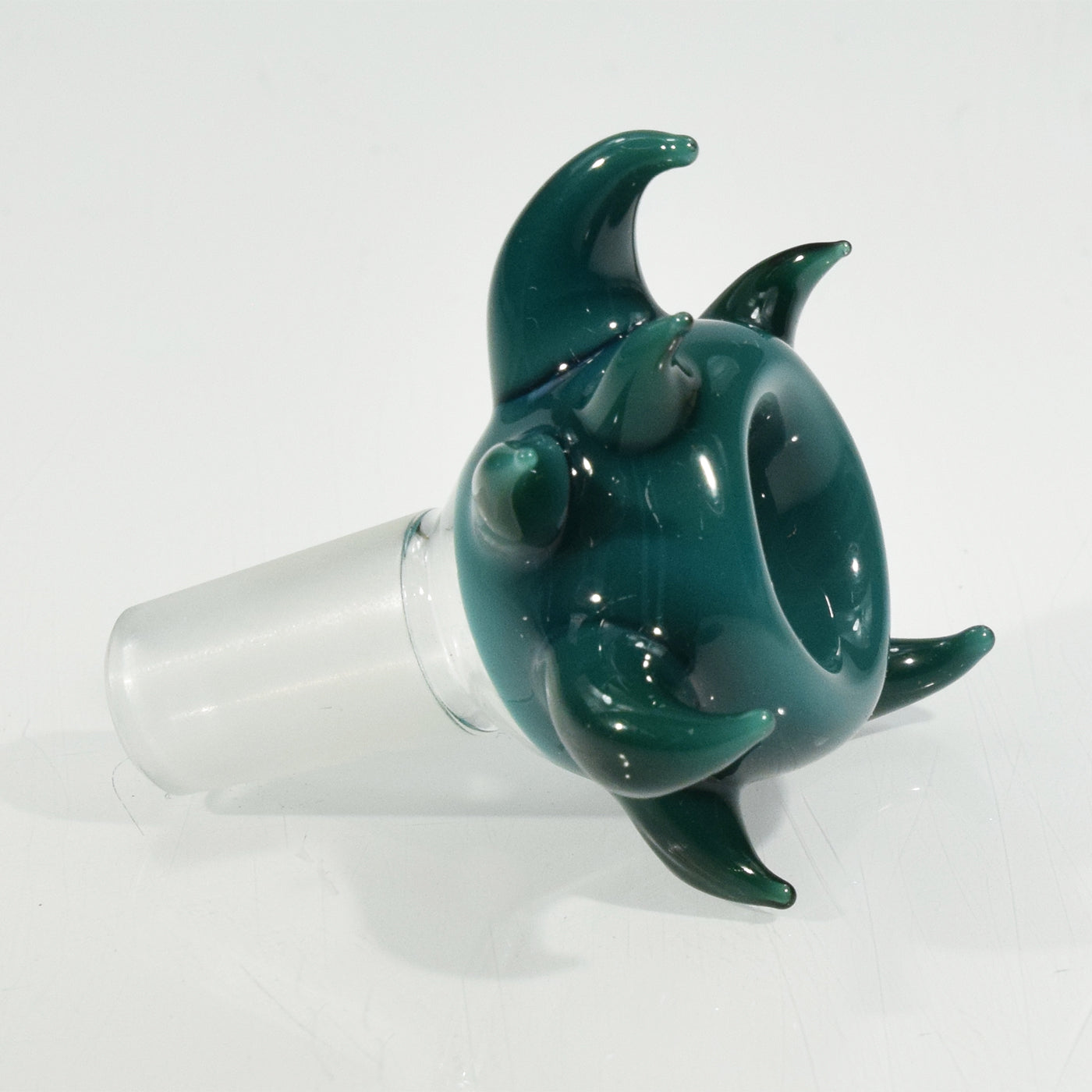 14mm Teal Slide by VOJ Glass Prism Glassworks