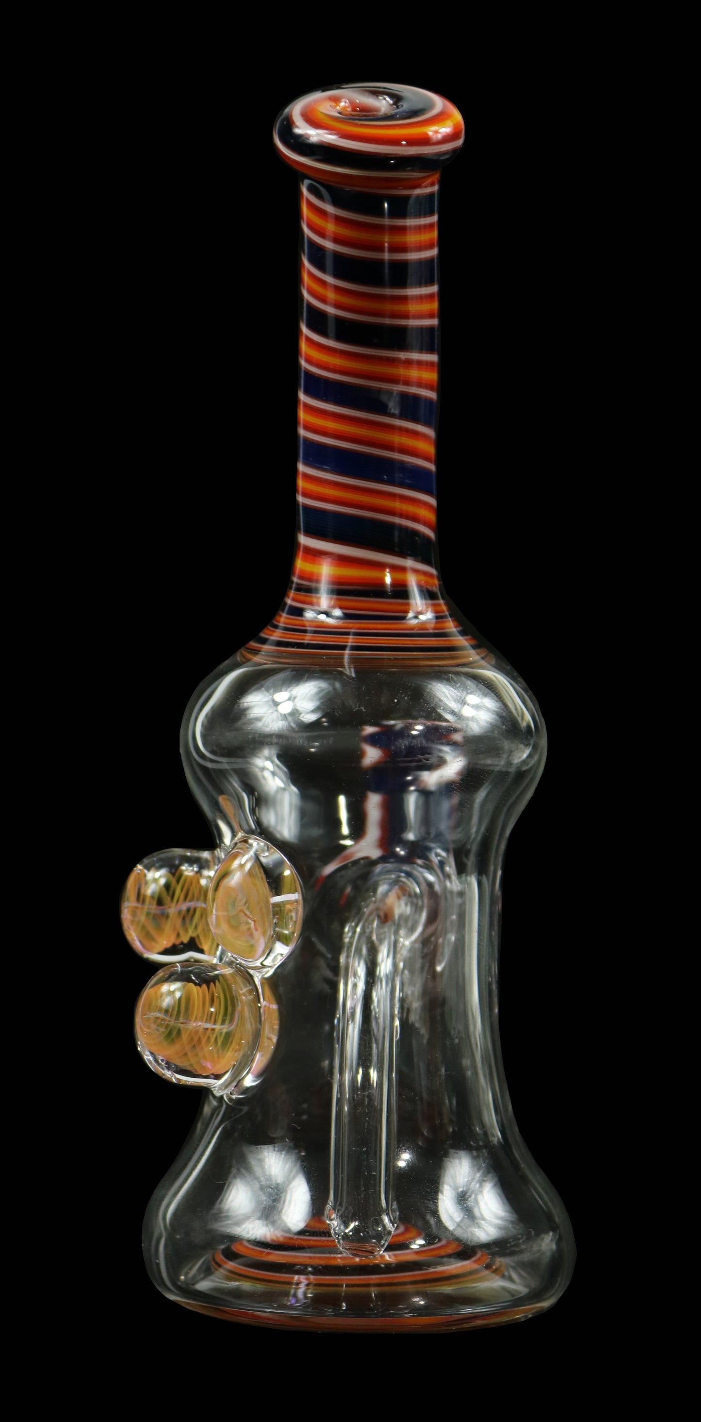 MisMatch Spiral Cobalt to Fire w/ Wigwag Banger Hanger by @Ck_Glass