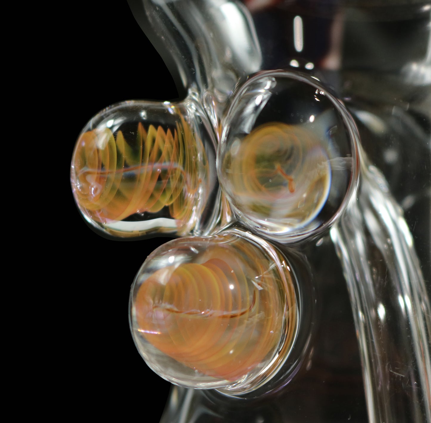 MisMatch Spiral Cobalt to Fire w/ Wigwag Banger Hanger by @Ck_Glass