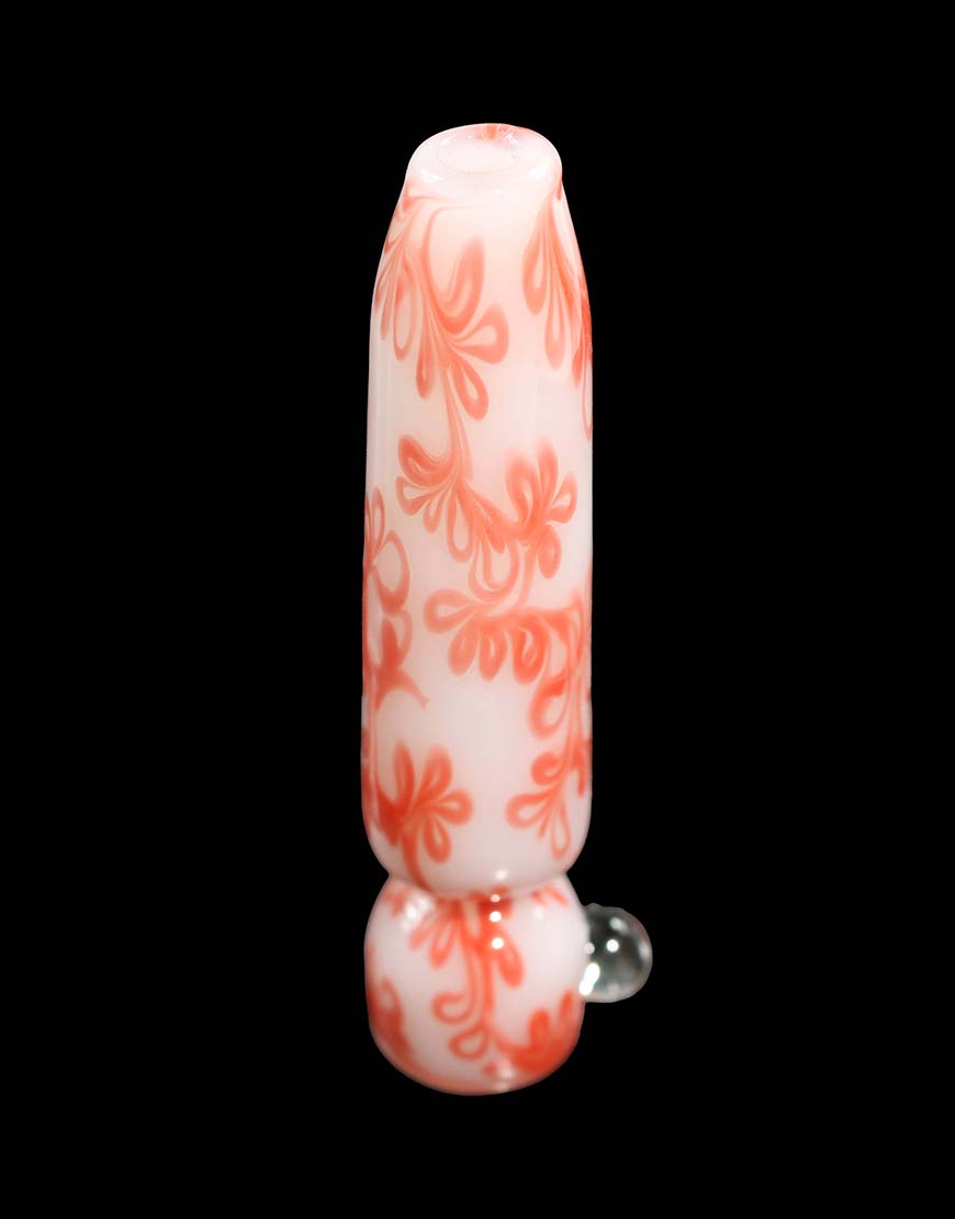 pink one hitter dry pipe by swash glass