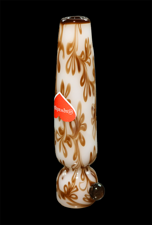 One hitter Brown on White by Sqwash Glass