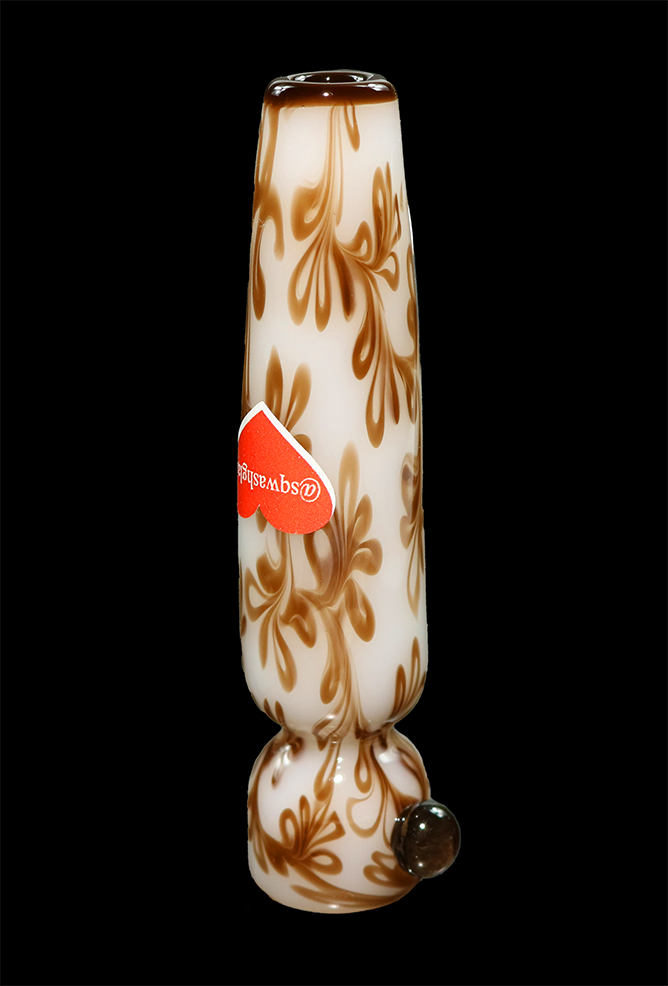 One hitter Brown on White by Sqwash Glass