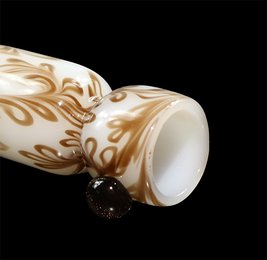 One hitter Brown on White by Sqwash Glass