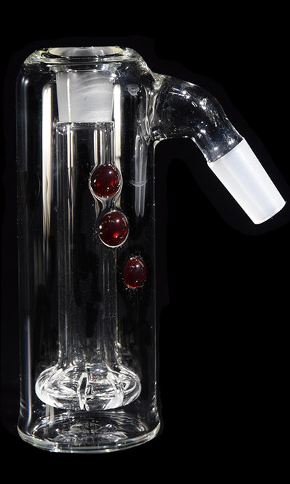 14mm Ash Catcher with red accents and 90 degree angled joint.