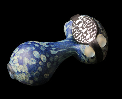 Dumbbell Stone Pipe in Blue by Stone Tech Glass