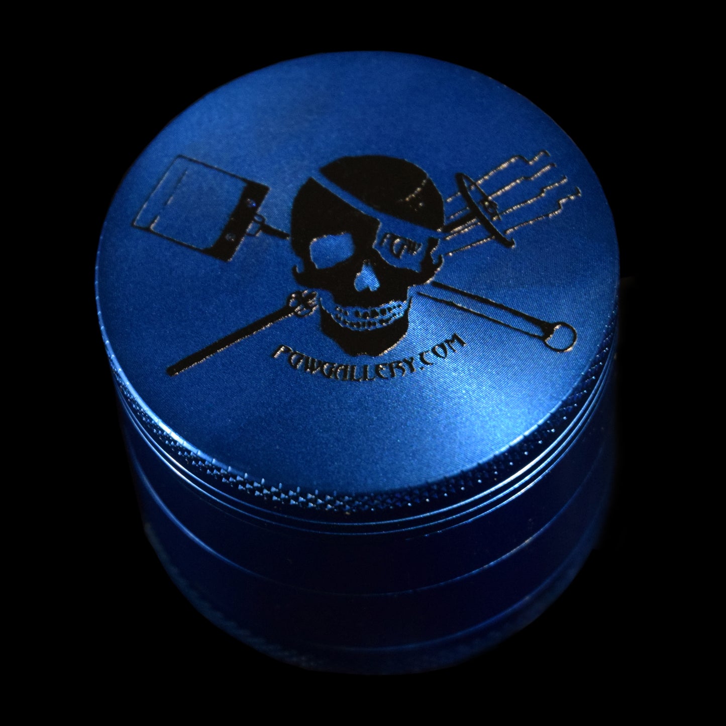 blue skull grinder