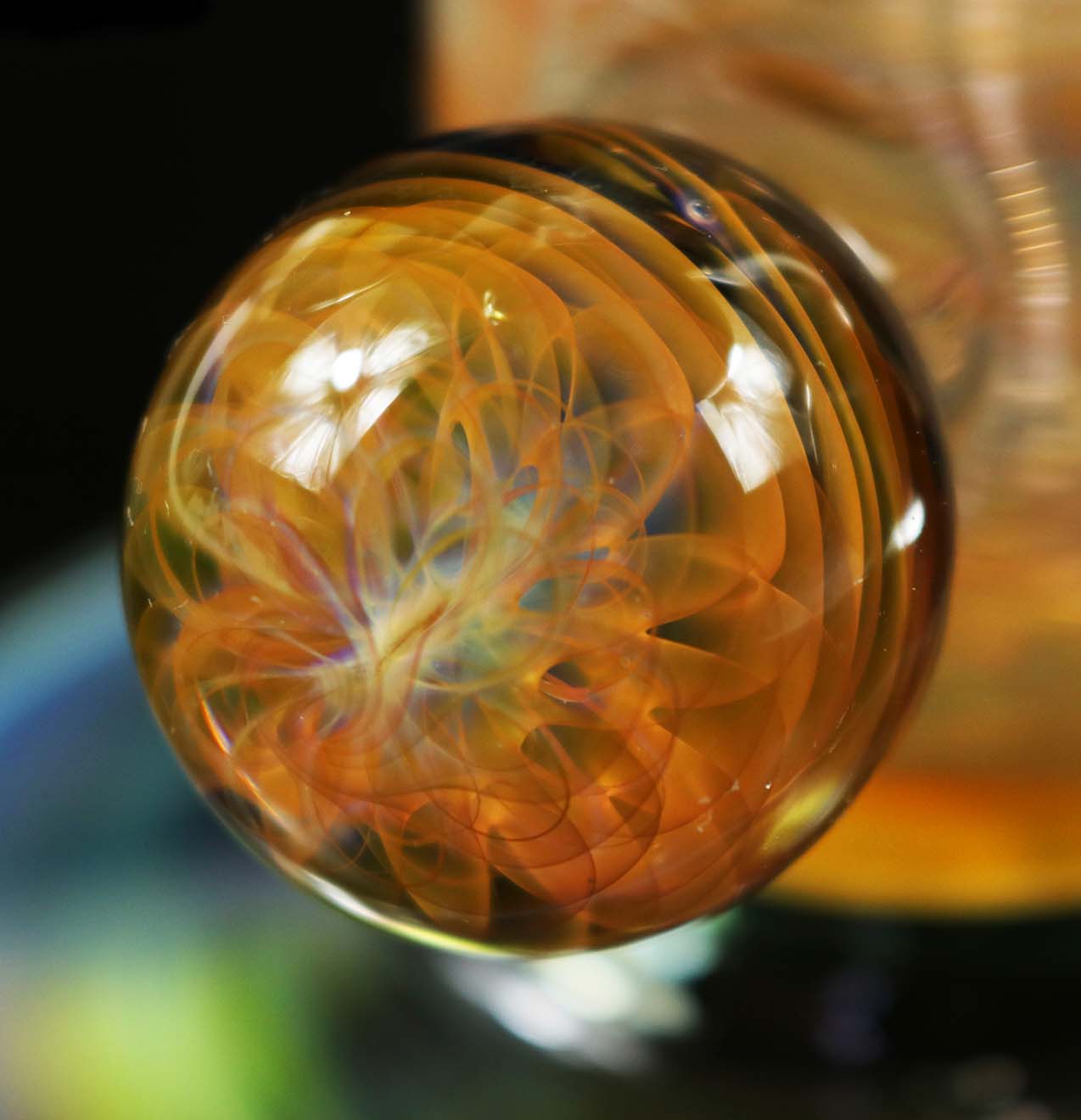 Inside out Silver & Gold Fumed Bong by Phil Sundling and @Ck_glass