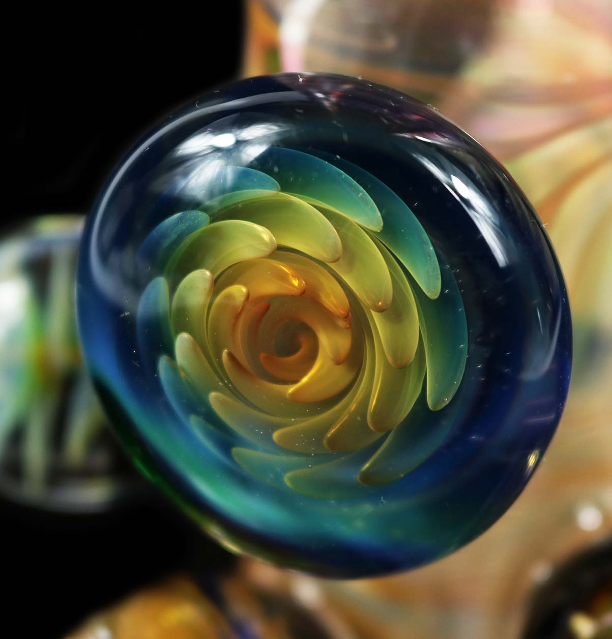 Inside out Silver & Gold Fumed Bong by Phil Sundling and @Ck_glass