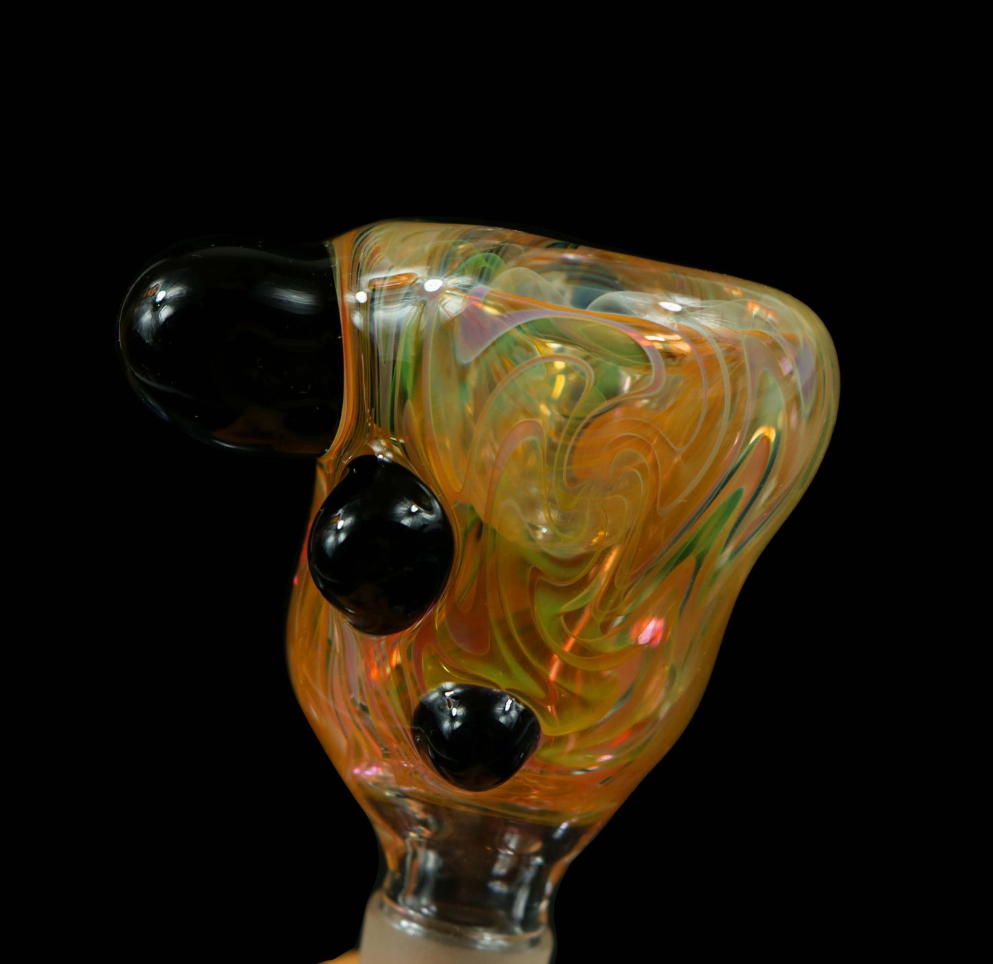 Inside-out Silver and Gold fumed Bong Collab by Phil Sundling & Ck_glass