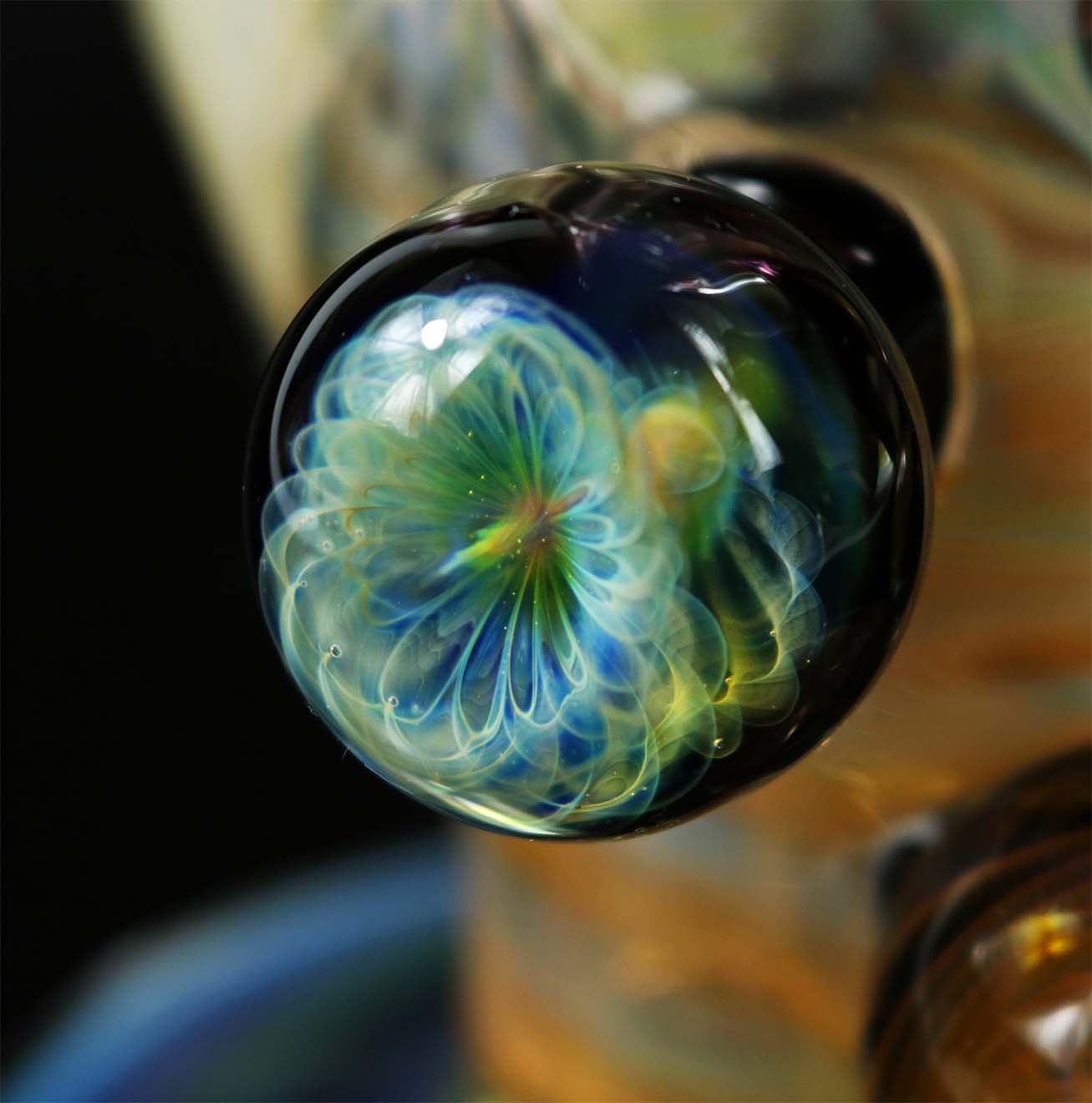 Inside out Silver & Gold Fumed Bong by Phil Sundling and @Ck_glass