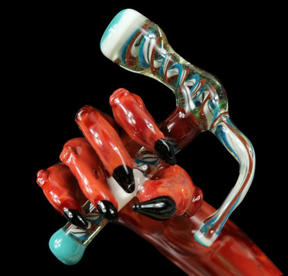 Devil's Right Hand With Hammer Concentrate Dabber Collab with Phil Sundling & Padlock Glass