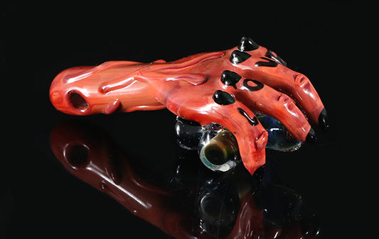 Pendant The devils right hand Fumed Cross by, Phill PGW / CK_glass