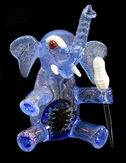 Errlephant Dab Rig - Rainbow Dichro, by Phil Sundling