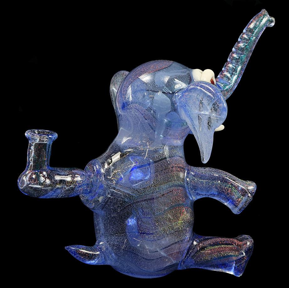 Errlephant Dab Rig - Rainbow Dichro, by Phil Sundling