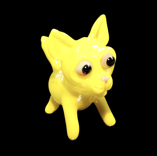 yellow chihuahua dry pipe by tammy baller 