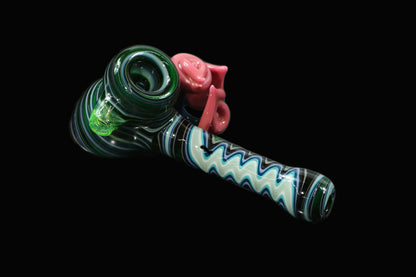 Hammer Pipe Collaboration by Phil Sundling, Glass by Mouse and Rajin_Tech