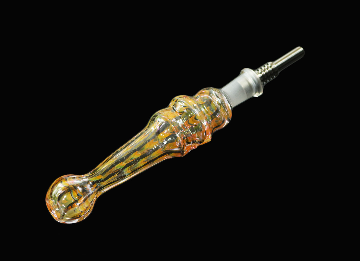 Fumed Honey Straws by Andy B Glass