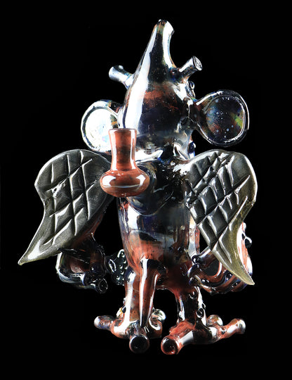 Gnat Dab Rig - Red Exotic with Steel Wool wings, by Phil Sundling(phil_pgw)