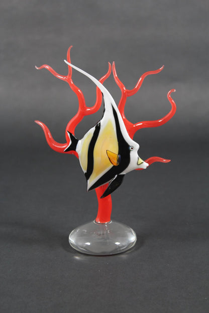 Angelfish on Coral by Robert Mickelsen