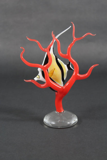 Angelfish on Coral by Robert Mickelsen