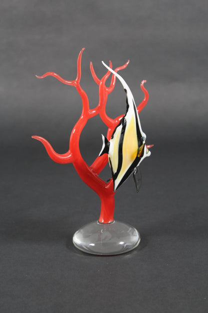 Angelfish on Coral by Robert Mickelsen