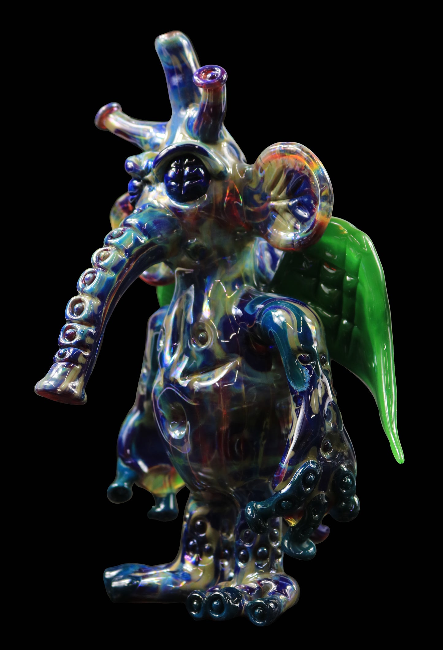 Gnat Dab Rig - Amber Purple and Forrest green by Phil Sundling