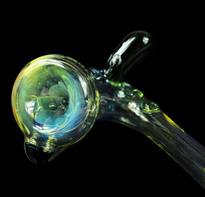 Squid Sherlock Dry Pipe by Ck_Glass with Silver Fume