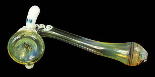 Squid Sherlock Dry Pipe by Ck_Glass with Silver Fume