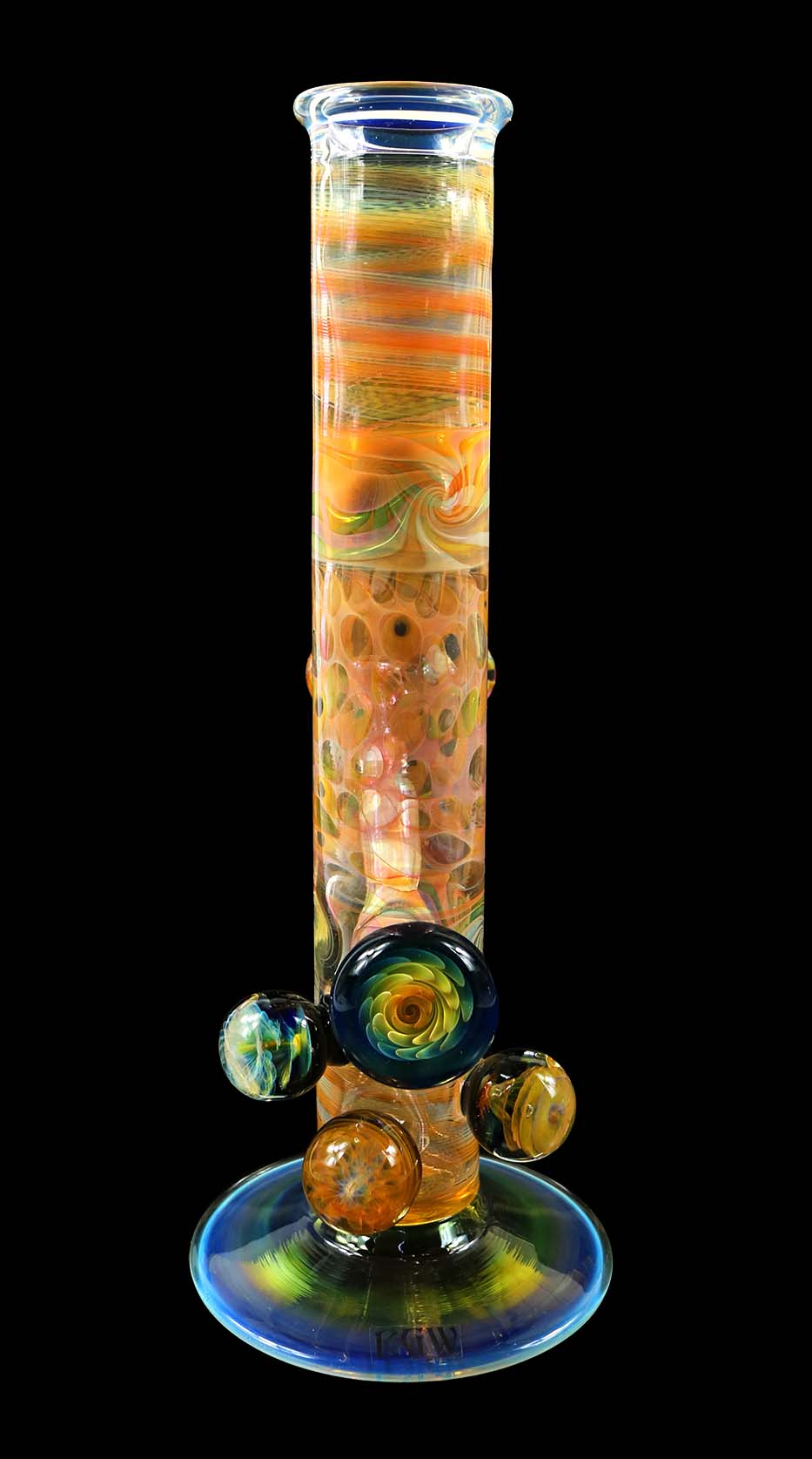 Inside out Silver & Gold Fumed Bong by Phil Sundling and @Ck_glass