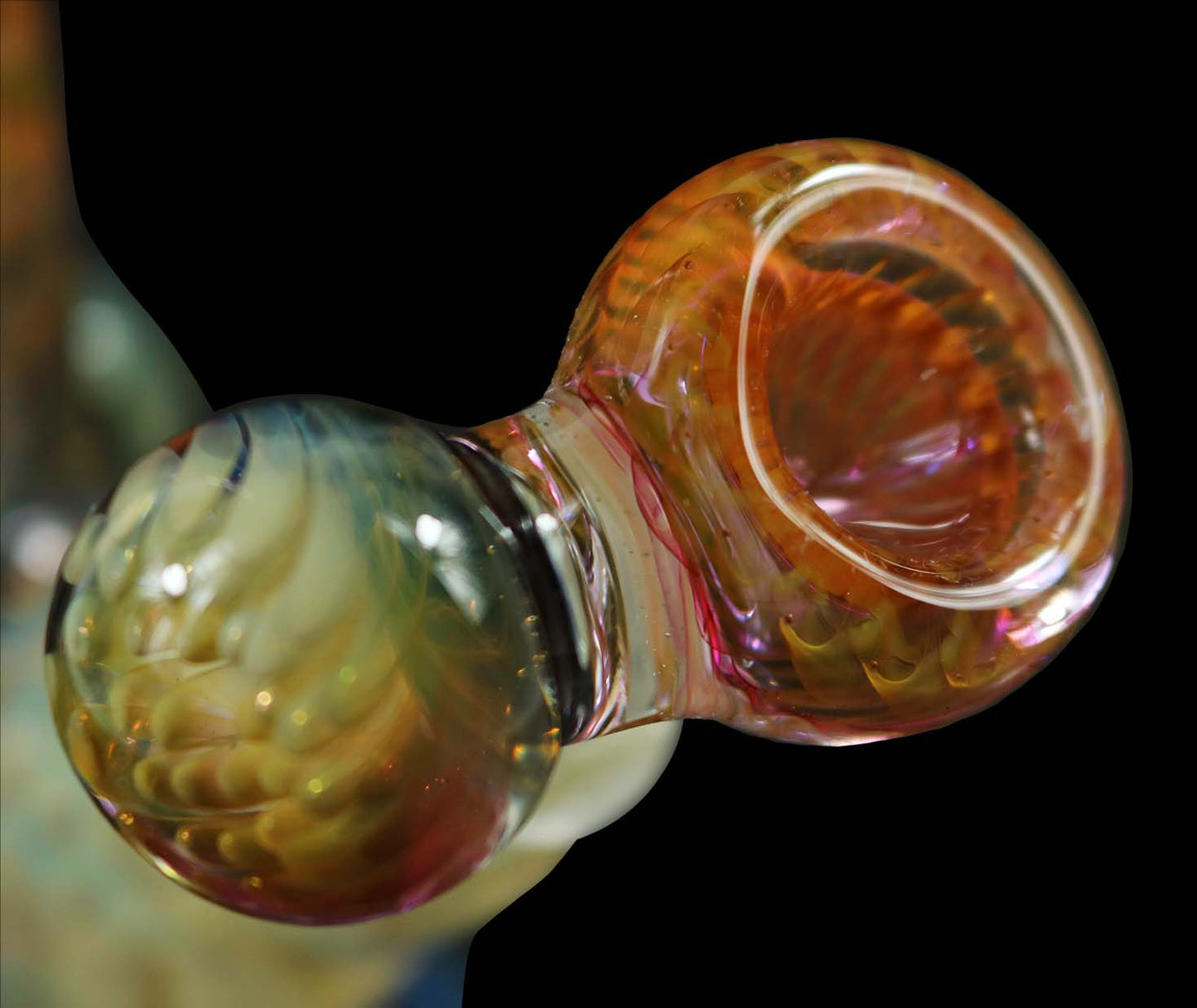 Inside out Silver & Gold Fumed Bong by Phil Sundling and @Ck_glass