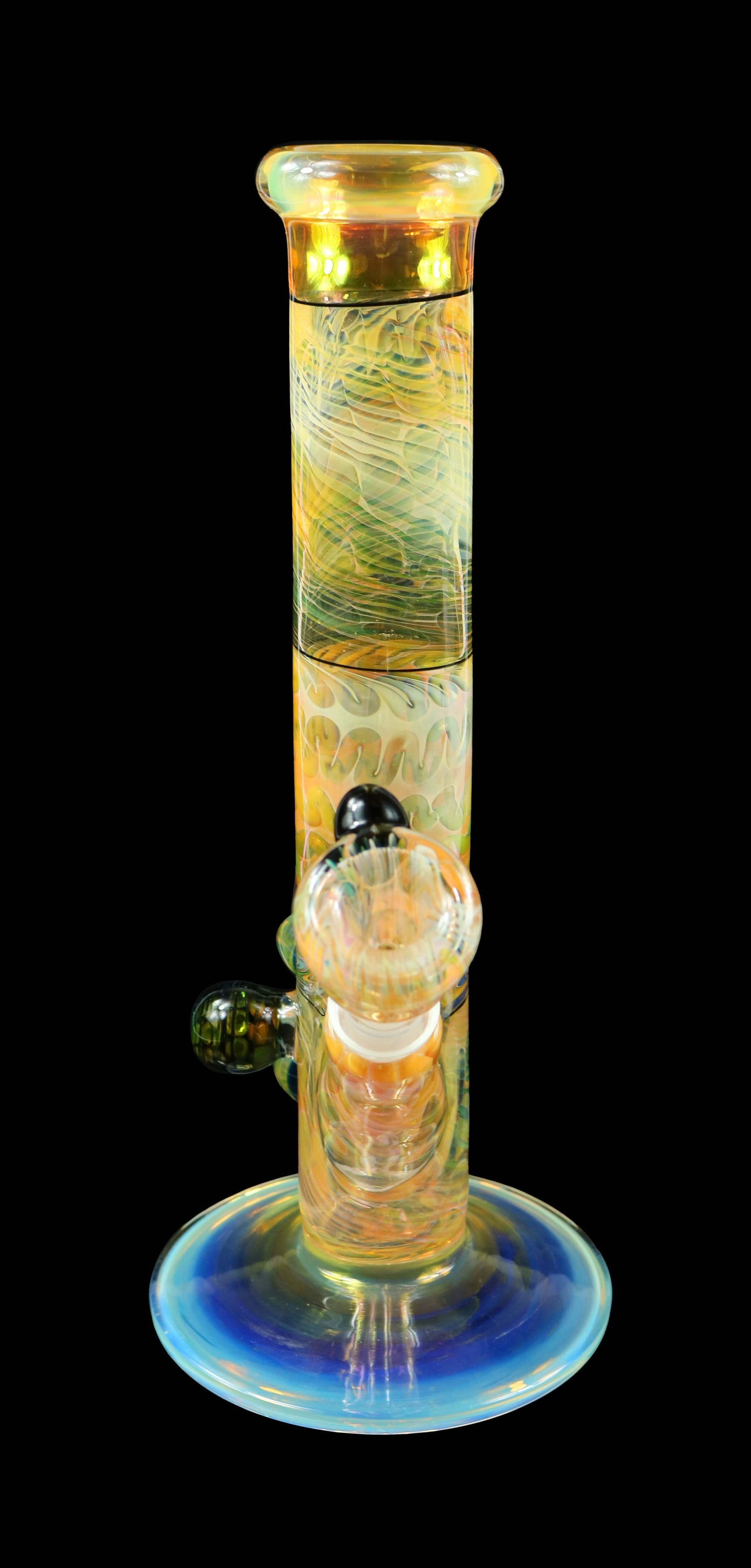 Inside-out Silver and Gold fumed Bong Collab by Phil Sundling & Ck_glass