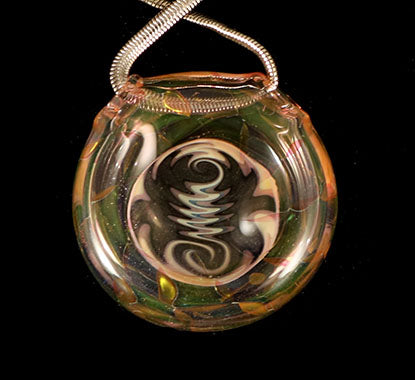 Glass Pendant with wig wag and fume