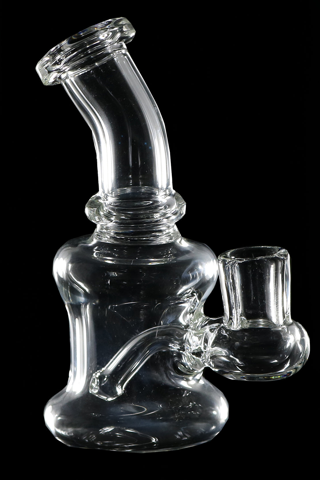 Dab Rig 14mm clear by, Glass by Mouse