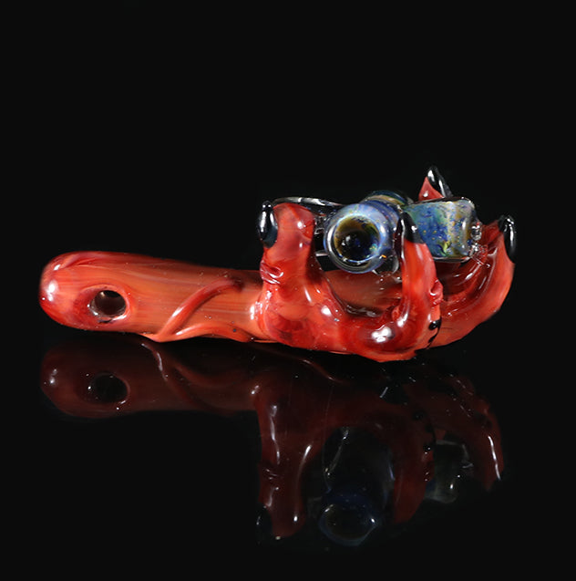 Pendant The devils right hand Fumed Cross by, Phill PGW / CK_glass