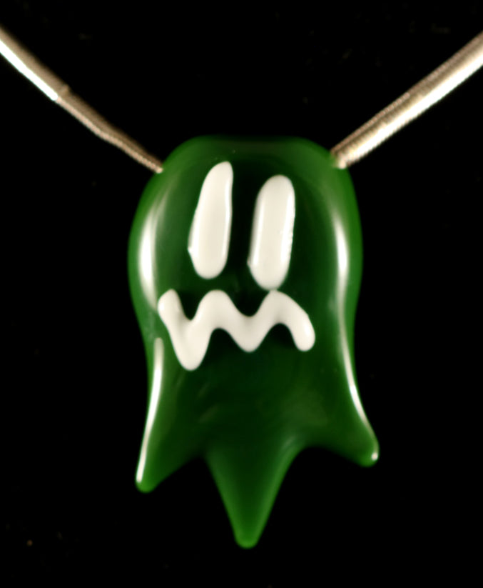 green ghost pendant