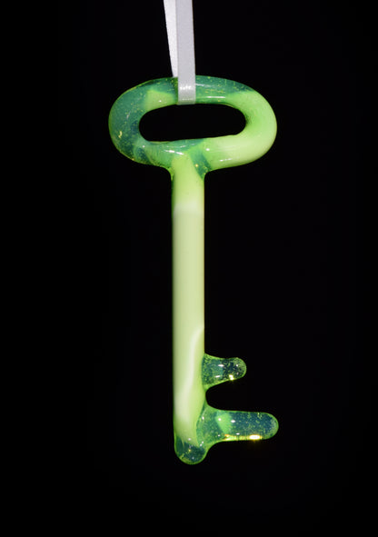 Green Magic Key Christmas Ornament