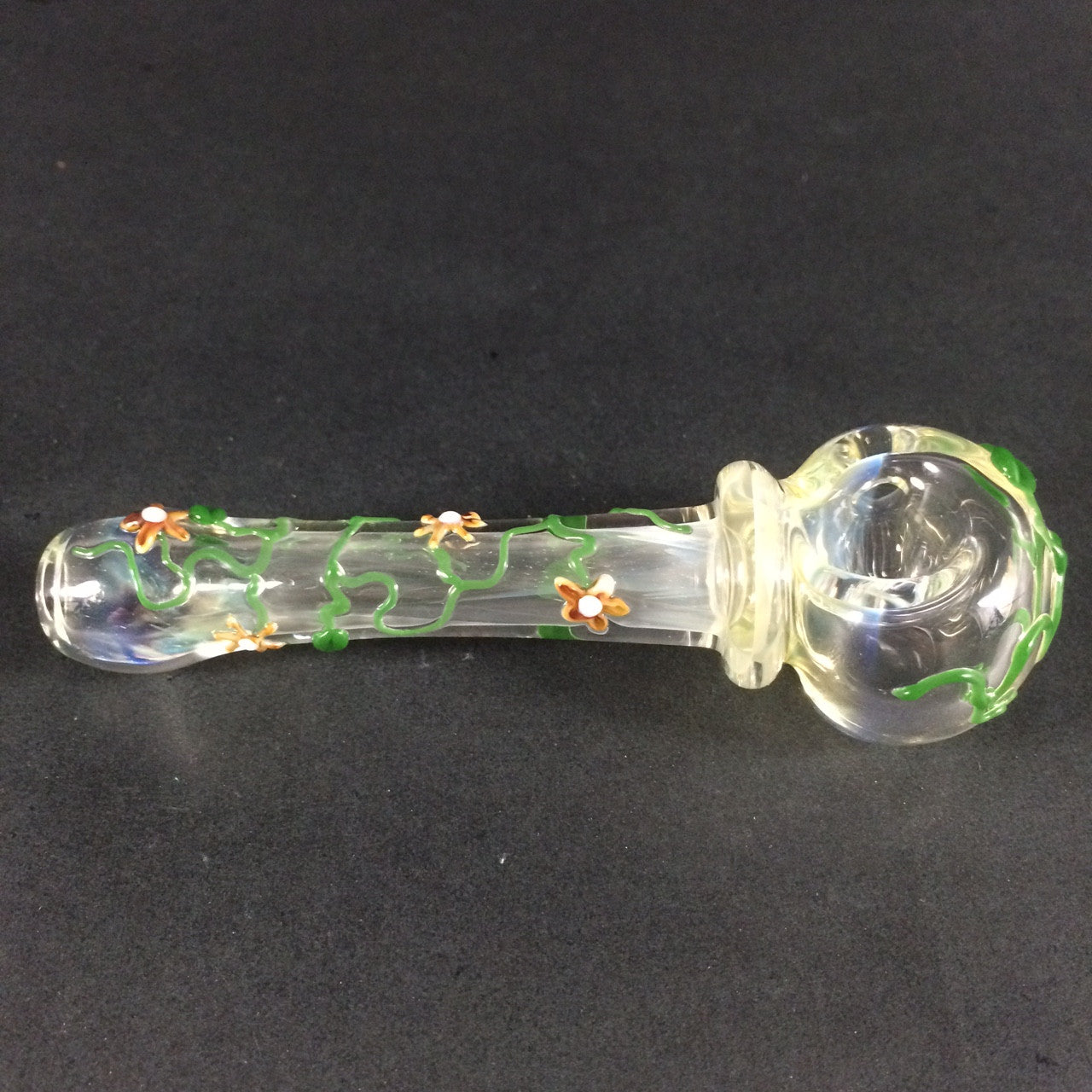 Flower Vine Spoon Pipe : Glass by Mouse