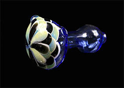 Dot Stack Spoon Dry Pipe on Cobalt