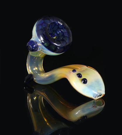 Sherlock Dry pipe Blue Honey Comb, Glass by Mouse