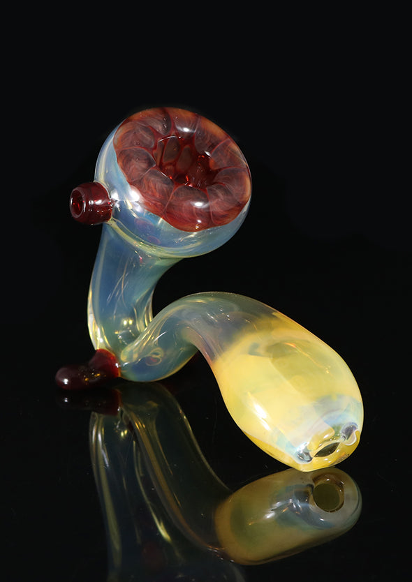 Sherlock Dry Pipe Red Honey Comb by, Glass by Mouse