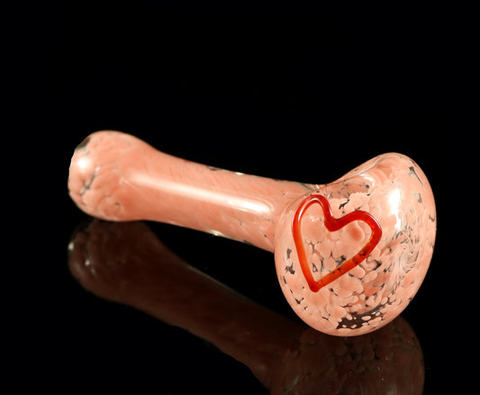 Pink Spoon With Heart by, CK_glass