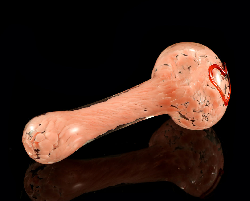 Pink Spoon With Heart by, CK_glass