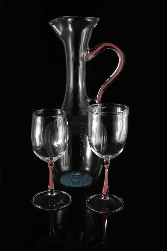 Wine Craft and goblet set by, Phil Sundling
