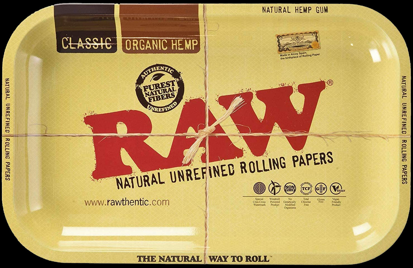 Raw Rolling Tray Small 11x7x1