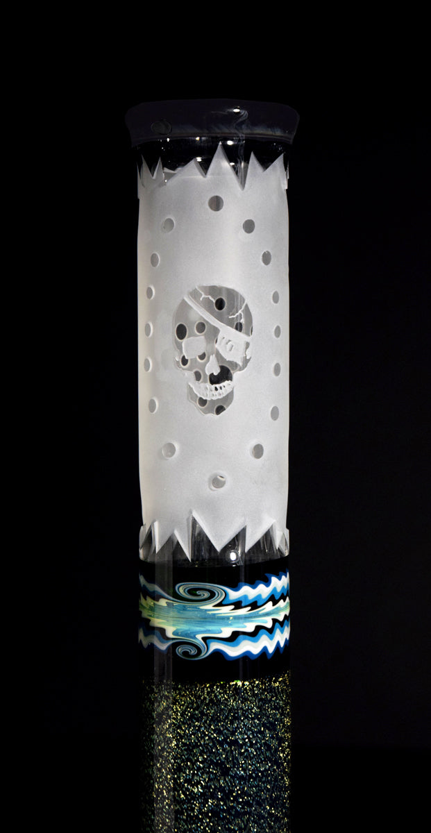 Sandblasted Water Pipe with Dichro from Troy Night Out Collaboration 