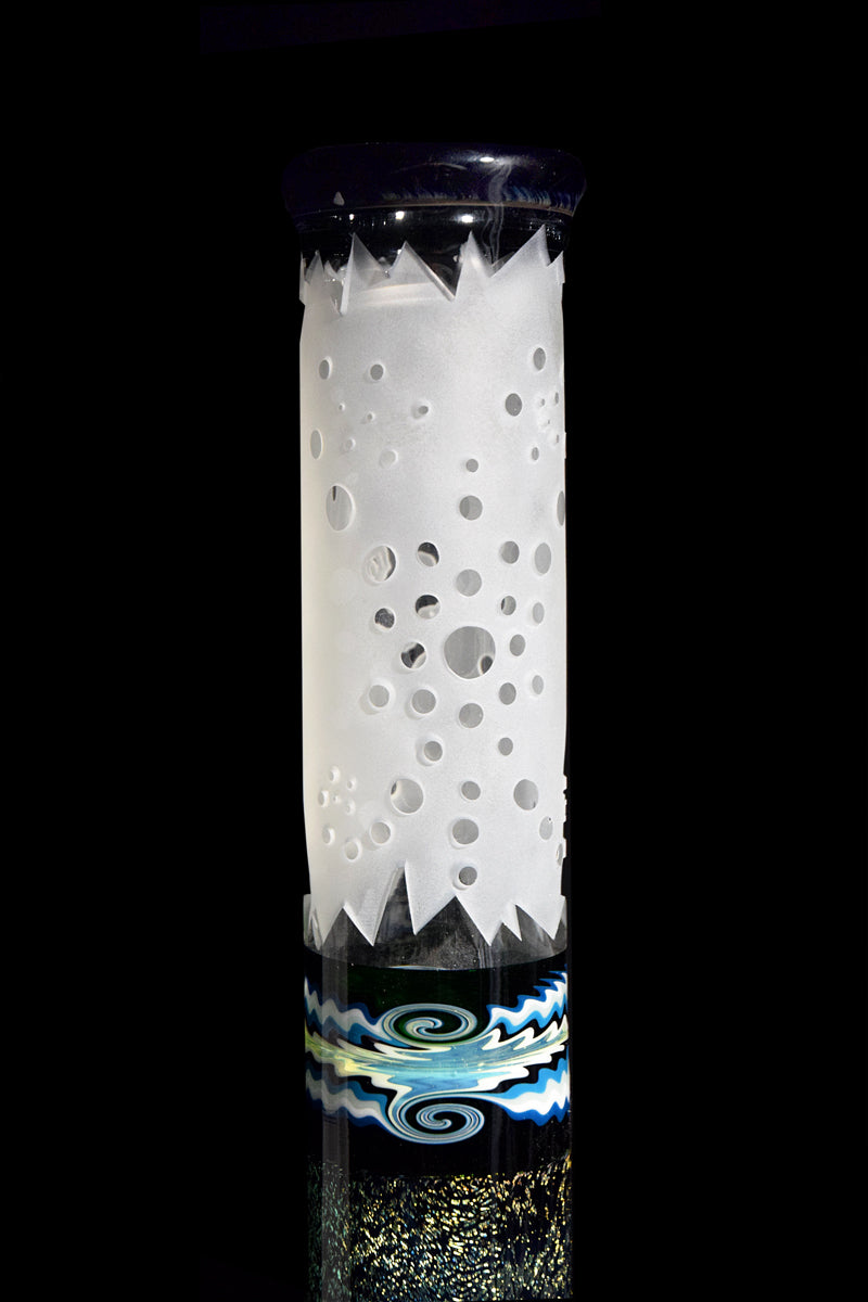 Sandblasted Water Pipe with Dichro from Troy Night Out Collaboration 