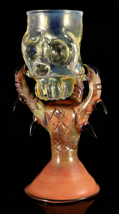 Wine Glass Dragon Claw and Skull by Phil_PGW