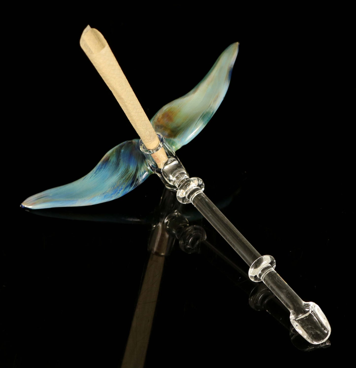 Mustache Roach Clip with Scoop Dabber by, Phil_PGW